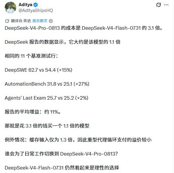 DeepSeek V4 Pro凌晨突然更新:性价比炸裂,但仍需打磨